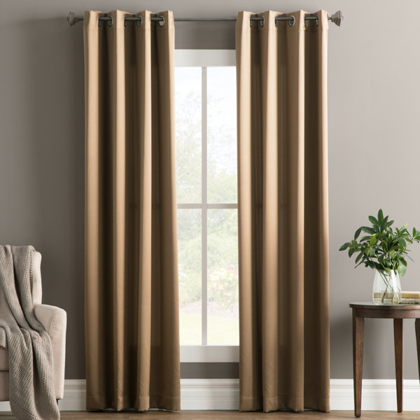 Wayfair Basics Solid Room Darkening Grommet Single Curtain Panel